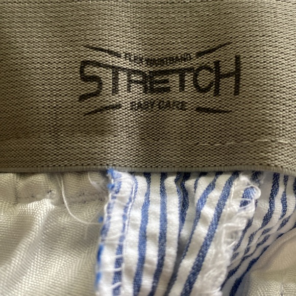 Britches by Samtex Seersucker Shorts Flex Stretch Waistband. Size 38 - Picture 4 of 8